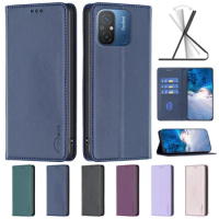For Xiaomi Redmi 12 Case Redmi12 Coque Luxury Magnetic Flip Phone Case on For Fundas Xiomi Redmi 12 12C Leather Card Slots Cover
