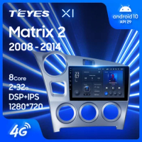 TEYES X1 For Toyota Matrix 2 E140 2008 - 2014 Car Radio Multimedia Video Player Navigation GPS Android 10 No 2din 2 din dvd