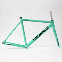 TSUNAMI SNM100 Frameset 700C Aluminum Fixed Gear Frame and Fork Track Fixie Bike 49CM 52CM 55CM 58CM Single Speed Bicycle Parts