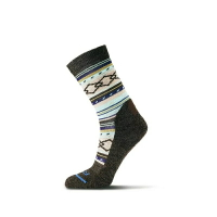 ├登山樂┤美國 FITS 女 健行生活襪-羊毛襪 Women's Casual Crew Aztec # F5172-240栗子色
