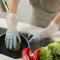 矽膠手套 洗碗手套 防水手套 洗碗手套厚家務手套廚房清潔洗衣服刷碗耐用防水手套『ZW8429』