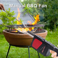 Handheld Electric BBQ Fan Air Blower Grill Outdoor Portable Hand Barbecue Accessories for Charcoal Fireplace Picnic Camping Tool