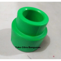 reduser flok sok 2 x 1.5 inch fitting PPR paralon vlok sock reducer