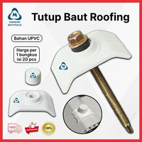 Tutup Baut Roofing UPVC Anti Bocor Penahan Sekrup ISI 20 PCS - Roof Seal Baut Genteng ALDERON - Peli