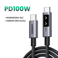 สายชาร์จเร็ว UGREEN UNO PD100W USB C สำหรับ iPhone 16 15 สายดาต้า Type C to Type C สำหรับ Samsung Xi