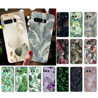 Tropical leaf Phone Case For Google Pixel 8 7 Pro 7A 7 6A 6 Pro 5A 4A 3A Pixel 4 XL Pixel 5 6 4 3 3A XL