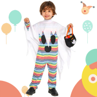 Halloween Trick or Treat Little Ghost Costume Children's Performance Costume Role Play Cosplay Perfo