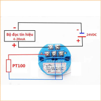 Từ Hà Nội Bộ chuyển đổi nhiệt độ PT100 4-20mA / 0-100/ 0-200/ 0-400