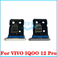For VIVO IQOO 12 Pro V2329A Sim Card Tray SD Reader Socket Slot Holder Replacement Part