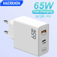 Quick Charge 5.0 65W Gan Fast Chargeing PD 33W USB Charger For iPhone 13 Xiaomi 12 Samsung Huawei Mobile Phone Type C Chargers