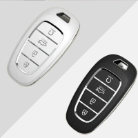 Ốp bảo vệ chìa khóa xe TPU mềm cho Hyundai Tucson Solaris Sonata Hybrid NEXO NX4 Santafe dn8 4 nút 2