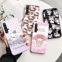 Cute Pink Sanrio Case For Huawei Nova 5T 5 T Back Cover Hello Kitty Painted Soft Bumper Silicone Funda Coque For Huawei Nova5T