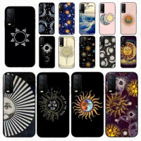 funda sun and moon Art Phone cover For vivo Y35 Y31 Y11S Y20S 2021 Y21S Y33S Y53S V21E V23E Y30 V27E 5G Cases coque