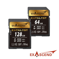 限時★..  Exascend Catalyst V90 超高速SD記憶卡 64GB/128GB 公司貨【全館點數5倍送】【跨店APP下單最高24%點數!!】