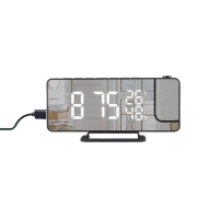 【捷華】TS-9210投影鬧鐘 溼度器 溫度器 鏡面鬧鐘 投影時間 貪睡鬧鐘 時鐘 電子式鬧鐘
