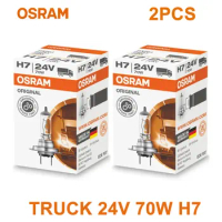 OSRAM H1 H4 H3 H7 Standard Lamp Light Original Headlight 24V 100/70W 3200K Hi/lo Beam Fog Lamp Halogen Bulb for Truck (2PCS)