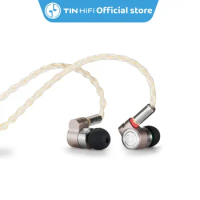 TINHIFI T3 HIFI Hi-Res In-Ear Earphone Wired Metal Monitor Premium Single Knowles BA PU+PEK Hybrid Driver MMCX PIN 3.5mm Plug