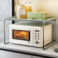 免運 微波爐架 可伸縮廚房電飯煲架微波爐40升烤箱置物架家用臺面空氣炸鍋收納架