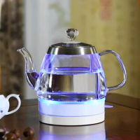 Borosilicate Glass Electric Kettle 220V Home Tea Kettle 1L Transparent Heat Preservation чайник Bouilloire électrique غلاية ماء