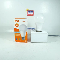 FSL Lampu LED 14W 6500K Lampu Bulat Cahaya Putih Lumen 6500K Putih Bulb