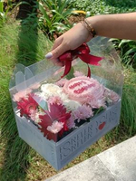 Mini Garden Cake Fresh Flower Bunga Rangkaian Mix Cake Dekorasi Kue Cantik Custom bok kue gudang par