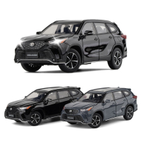 ใหม่1:32โตโยต้าไฮแลนเดอ SUV จำลองล้อแม็กรถยนต์รุ่น D Iecast โลหะของเล่นนอกถนนยานพาหนะรถรุ่นแสงเสียงของขวัญเด็ก
