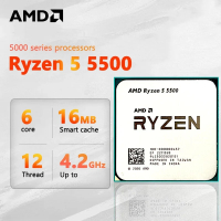 AMD Ryzen 5 5500 R5ใหม่5500 4.2 GHz 6-Core 12-เครื่องประมวลผลซีพียู7NM L3 = 8M 100-000000644ซ็อกเก็ต