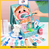 Wooden Dentist Toy Pretend Play Doctors Set Toys For Kids Wood Cosplay Girls Boys Children Education
