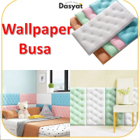 DOS Wallpaper Foam 3D Wall Border Sticker Dinding Bed Wallfoam Empuk