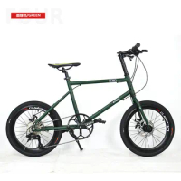 KOSDA Mini City Bike 20 Inch Aluminum Alloy Frame 9 Speed Variable Speed Dual Disc Brake Small Wheel Road Bicycle