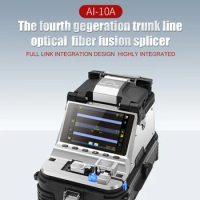 2023 New Signal Fire Brand AI-10A Fiber Optical Fusion Splicer With Electric Cleaver 6 Motors Core Alignment Splicing Machine