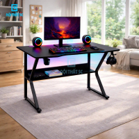 Bàn gaming bàn làm việc Nội Thất 5C chân chữ K sắt hộp 2x4cm sơn tĩnh điện, mặt bàn gỗ mdf 15mm gami