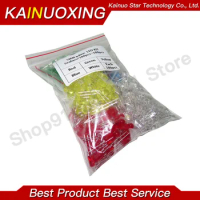 500Pcs/lot 5MM LED Diode Kit Mixed Color Red Green Yellow Blue White 5value*100pcs