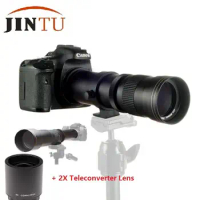 JINTU NEW 420-1600mm Telephoto Lens with 2X teleconverter lens for Canon EOS M Mount M200 M100 M50 M10 M6 M5 M3 M2 EOS-M Camera
