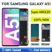 Super AMOLED For Samsung Galaxy A51 LCD Display Touch Screen Digitizer Assembly For Samsung A51 A515F A515F/DS LCD Replacement