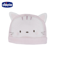 chicco- 粉彩-立體造型嬰兒帽-貓咪