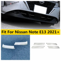 Front Grille Grill Slat Racing / Rear Door Trunk Bumper Guard Sill Plate Cover Trim For Nissan Note E13 2021 2022 Accessories
