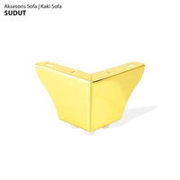 SUDUT / Kaki Sofa Meja Lemari Stainless Warna Gold / HARGA SATUAN SUDUT