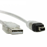 USB Male to Firewire IEEE 1394 4 Pin Male iLink Adapter Cord firewire 1394 Cable for SONY DCR-TRV75E DV