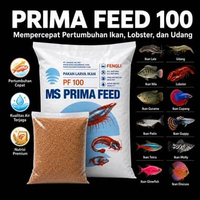 Pellet PRIMA FEED PF 100 500gr Pelet Ikan Udang Lobster Pakan Benih Larva Burayak Makanan Indukan De