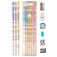 利百代 CB-203 小天使 塗頭鉛筆 HB (附削筆器) (12入裝)
