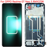 For OPPO Realme GT Neo 5 LCD Screen Display Touch Screen With Frame 6.74" Realme GT Neo 5 RMX3706 Display LCD Assembly