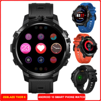 ZEBLAZE Thor 6 Smart Watch Android10 1.6'' Octa-Core 128GB 4G WIFI Smartwatch Phone Call Dual 5MP Cameras смарт часы For Amazfit