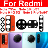 Rear Camera Glass Lens Adhesive Sticker For Xiaomi Redmi Note 7 8 9 Pro Max 4G 5G Note 8T 9T 9S Main Back Camera Lens Sticker