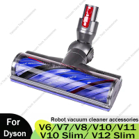 Kepala Pembersih Pemacu Terus, Alat Lantai Turbin, untuk Dyson V6 DC58 DC59 DC62 DC74 V7 V8 V10 V11 
