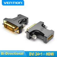 Vention HDMI Adapter HDMI to DVI Bidirectional Converter DVI-D 24+1 Male to HDMI Female Cable Connector For PC PS4 TV Project