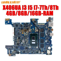 X406UA motherboard For ASUS VivoBook S14 X406UAR X406U X406UAS S406U V406U.i3 i5 i7-7th/8th RAM-4G/8G/16G.