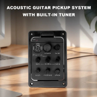 Plastic 301 Guitar Preamp with Tuner Presys Piezo Pickup Guitar Tuner Guitar Soundhole EQ Parts Acce