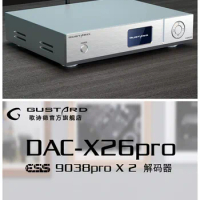 2023 new Gustard DAC-X26PRO MQA DAC ESS9038 PRO*2 Bluetooth 5.0 K2 Clock Synthesizer X26PRO DSD512 PCM768KHz Decoder AES DSD USB