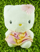 【震撼精品百貨】Hello Kitty 凱蒂貓 KITTY絨毛娃娃-扶桑花造型 震撼日式精品百貨
